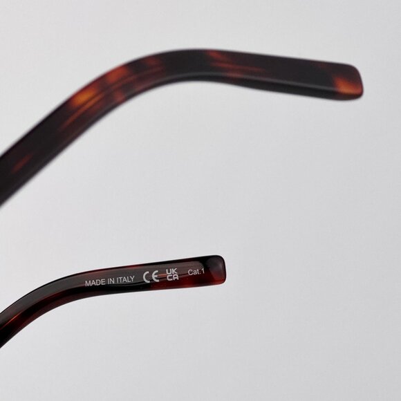 Saint Laurent DUNE Sunglasses – Havana Brown Aviator Frame | Model SL596 003 - Picture 9 of 13